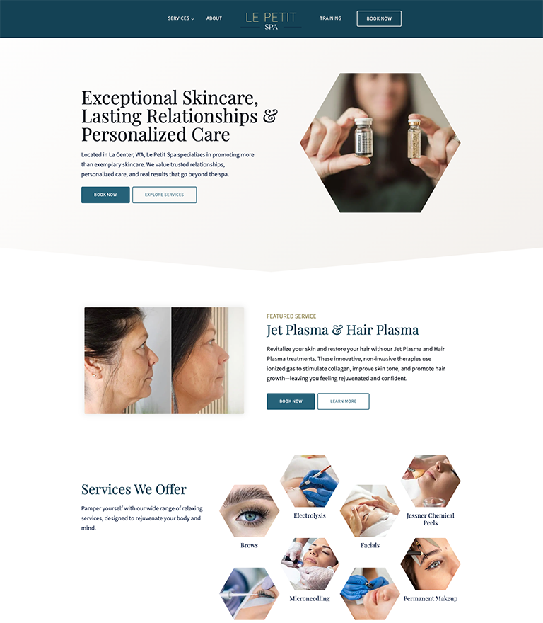SEO 1 le petit spa website
